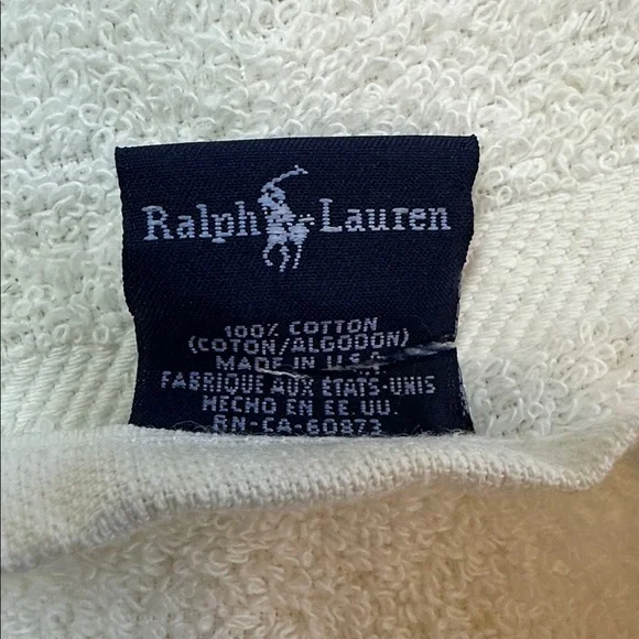 VTG Polo Bear By Ralph Lauren Western Casual Bath Sheet Beach Towel 35x72 USA - Picture 8 of 10
